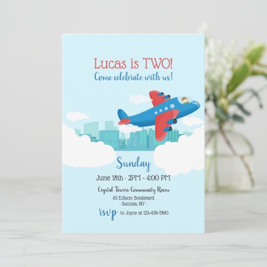 Boven de Uitnodiging van Clouds (Staand voorkant)