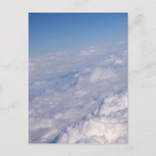 boven de wolken briefkaart (Voorkant)