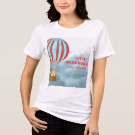 Boven de wolken komt baby aanstaande moeder Tri-Blend shirt