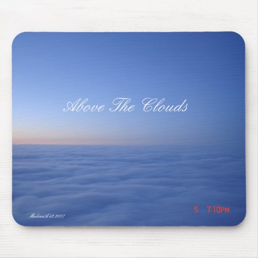 Boven de wolken... muismat (Voorkant)