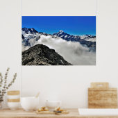Boven de wolken op Mt Ollivier Poster (Keuken)