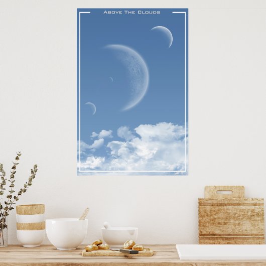 Boven de wolken poster (Keuken)