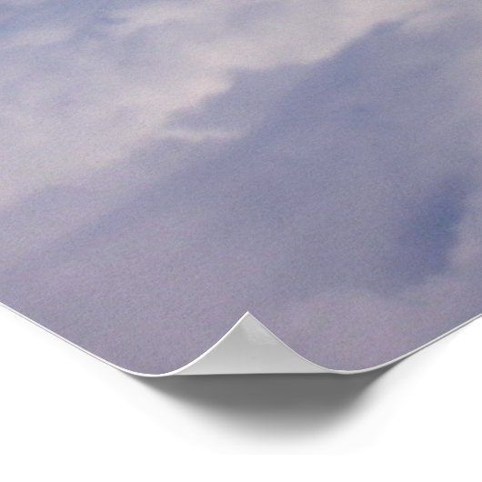 boven de wolken poster (Hoek)