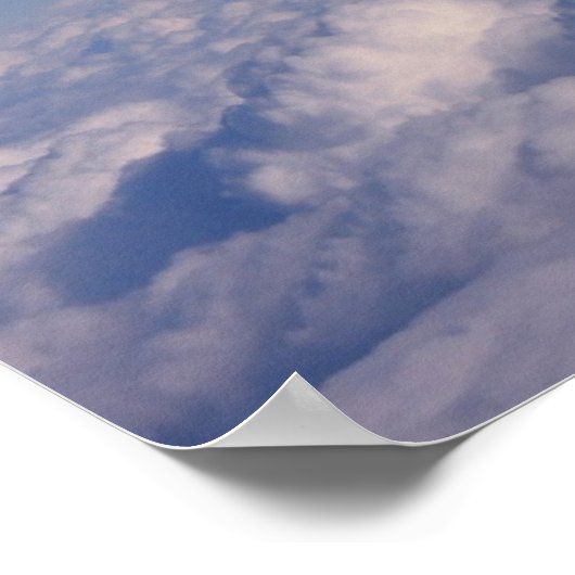 boven de wolken poster (Hoek)