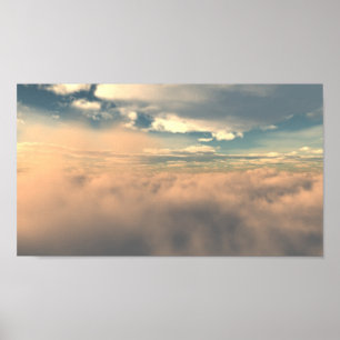 Boven de wolken poster
