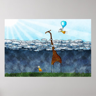 Boven de wolken poster
