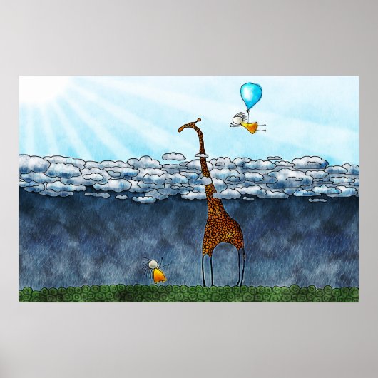 Boven de wolken poster (Voorkant)