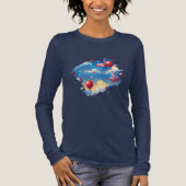 Boven de wolken Tri-Blend shirt (Voorkant)