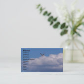Boven de wolken visitekaartje (Staand voorkant)