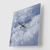 Boven de wolkenklok vierkante klok (Hoek)