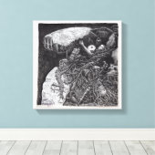Boven en Onder Canvas Afdruk (Insitu (Houten vloer))