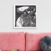 Boven en Onder Canvas Afdruk (Insitu (Woonkamer))