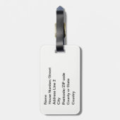 Boven en onder door Brian benson Bagagelabel (Achterkant verticaal)