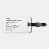 Boven en onder door Brian benson Bagagelabel (Achterkant horizontaal)