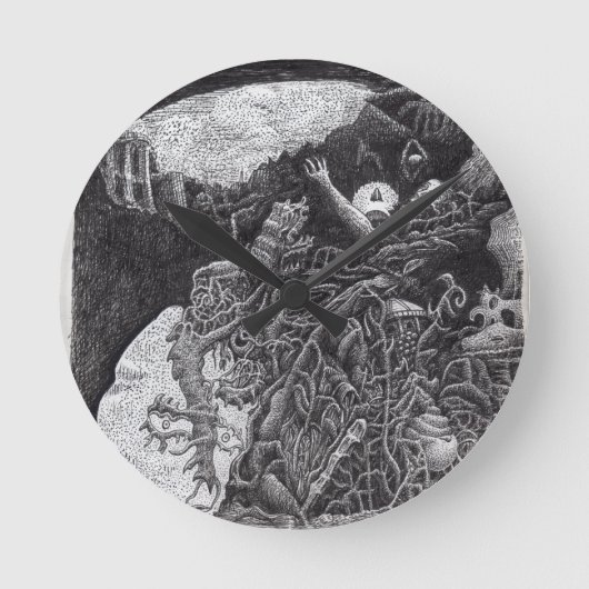 Boven en onder door Brian Benson Ronde Klok (Voorkant)