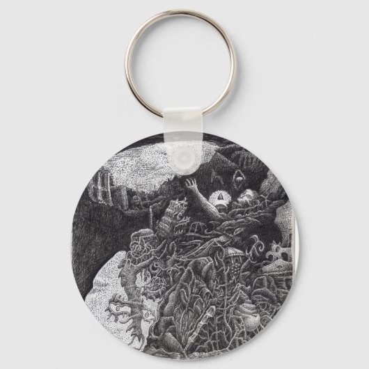 Boven en onder door Brian benson Sleutelhanger (Voorkant)