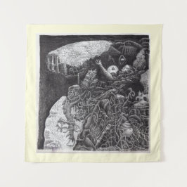 Boven en onder, door Brian Benson Wandkleed