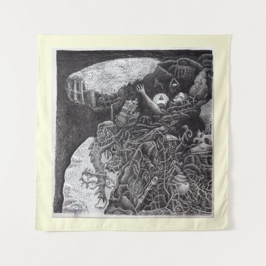 Boven en onder, door Brian Benson Wandkleed (Voorkant)