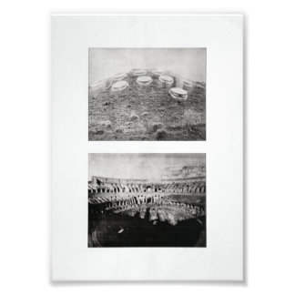 Boven en onder foto afdruk