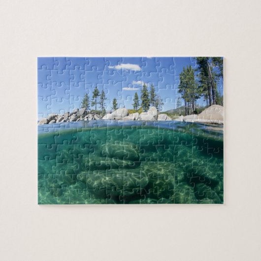 Boven en onder het meer van Tahoe Legpuzzel (Horizontaal)