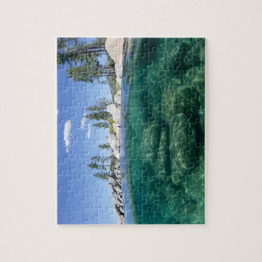 Boven en onder het meer van Tahoe Legpuzzel (Verticaal)
