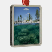 Boven en onder het meer van Tahoe Metalen Ornament (Rechts)