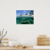 Boven en onder het meer van Tahoe Poster (Keuken)