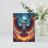 Boven en onder - Wise Owl Art Briefkaart (Staand voorkant)