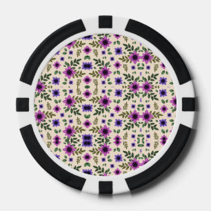 Boven- en onderaanzicht van een pokerchip 