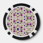 Boven- en onderaanzicht van een pokerchip (Achterkant)
