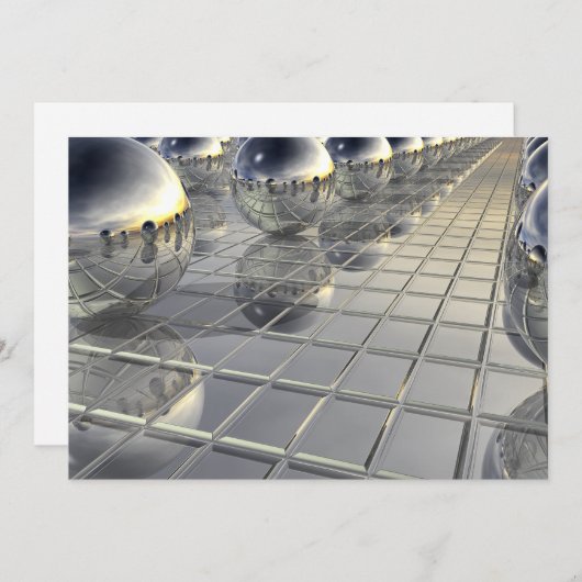 Boven en spiegels feestdagenkaart (Voorkant / Achterkant)