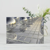 Boven en spiegels feestdagenkaart (Staand voorkant)