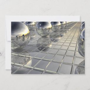 Boven en spiegels feestdagenkaart