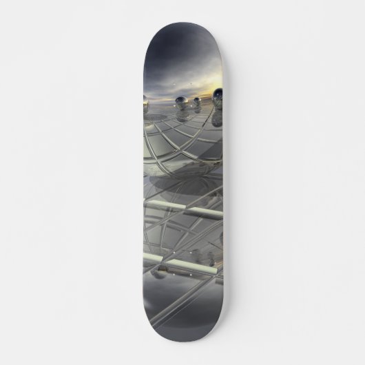 Boven en spiegels persoonlijk skateboard (Voorkant)