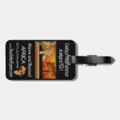 Boven en voorbij Afrika (Christine) Bagagelabel (Achterkant horizontaal)