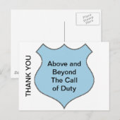 Boven en voorbij de oproep tot het indienen van di briefkaart (Voorkant / Achterkant)