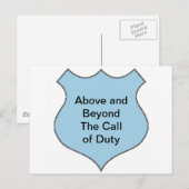 Boven en voorbij de oproep tot het indienen van di briefkaart (Voorkant / Achterkant)