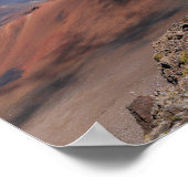 Boven Haleakala krater langs glijdende zandpad Poster (Hoek)