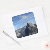 Boven halve koepel vierkante sticker (Envelop)
