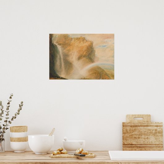 Boven Herfst Reichenbach regenboog Poster (Keuken)