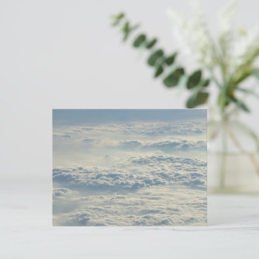 Boven het aangepaste briefkaart Clouds (Staand voorkant)