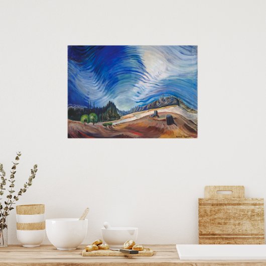 Boven het grindgat | Emily Carr | Poster (Keuken)