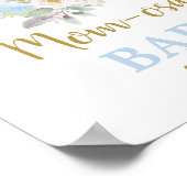 Boven het moonBaby Shower Boy Momosa Bar teken Poster (Hoek)