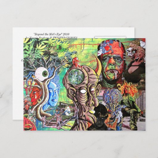 "BOVEN HET OOG VAN HET MIND" BRIEFKAART (Voorkant / Achterkant)