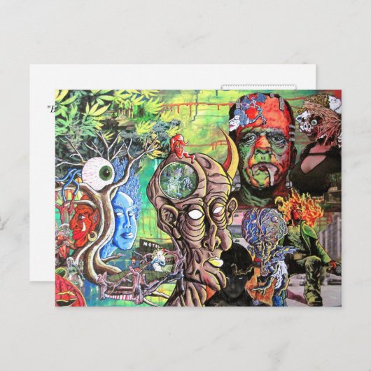 "BOVEN HET OOG VAN HET MIND" BRIEFKAART (Voorkant / Achterkant)