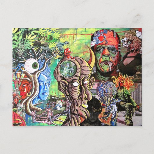 "BOVEN HET OOG VAN HET MIND" BRIEFKAART (Voorkant)