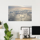 Boven het plafond poster (Thuiskantoor)