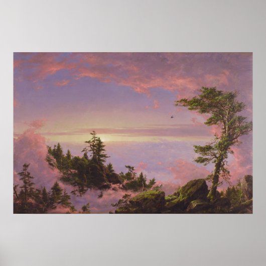 Boven het Poster Clouds (Voorkant)