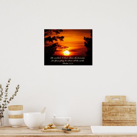 Boven het poster van de Aarde (Keuken)
