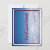 "Boven het rode Pet" Afstuderen Kaart (Achterkant)